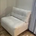 كنبه تكفي شخصين قماش بوكليه نظيفه