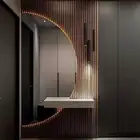 ديكور مدخل بديل خشب معا مرايه معا اناره التواصل