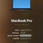 MacBook Pro M3pro