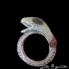 خاتم مميز على شكل حيه