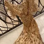 فستان سهره فخم بالطبيعة شك وتطريز لم يلبس الا مره واحده