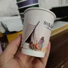 طباعة مطبوعات اكواب ورقية ملونة كوب ورقي استيكر بنر كرت فاتو