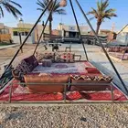 اعمدة خيام هرميه مع الارضيات حقها