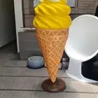 مجسم ايس كريم مصنوع من الفايبر جلاس الصافي