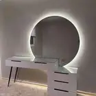 طقم طاولة مع مرايا ليد جديده