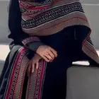 عباية شتوية اسود مع سدوا