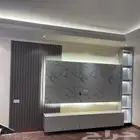 تركيب ديكور شاشه مع الشيبورد مع دولاب وطاوله خشب جوده عاليه