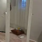 دولاب إكسسوارات أبيض بمراية فخمة   أنيق ونظيف