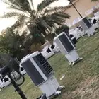 طاولات وكراسي ومكيفات زل ملكي زل عادي كنب