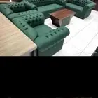 كنب جلد طقم كنب جلد مختلف ألوان