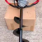 حفار الارض اللولبي و ثلاثة ريش 10 و 15 و 20 سم