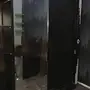 دولاب اربع ابواب اسود خشب وطني 