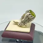 خاتم فضة بحجر زبرجد