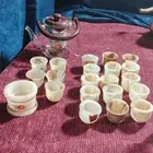 فناجيل من رخام فخم ثقيله وابريق قزاز