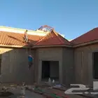 تركيب جميع انواع القرميد وعازوال ماء قرميد معزول وقرميد معداني وتجهز استراحه وحديقه صينعي
