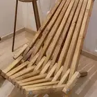 للبيع كراسي خشب طبيعي - قوية شغل يدوي - قابلة للطي