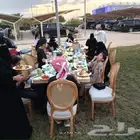خيم اربية طاولات عشاء تجهيز حفلات شاشات