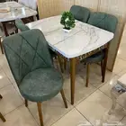 طاولات طعام تركية خشب زجاج رخام طبيعي طاولات مع مظلات