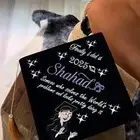 تطريز عبايات تخرج ووشاحات وقبعات