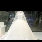 فستان زفاف جديد استخدام مره واحده فقط نظيف وجميل جدا