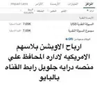 اداره محافظ بالأسهم الامريكيه وارباح 100 واعلي