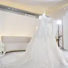 فستان زفاف زواج بسعر رخيص مع الطرحه