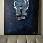 رسم لوحات كانفوس ديكور بالوان اكريلك يدويا أسر منتجه