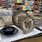 طقم الضيافه كاسات وصحون. للبيع غير مستخدم