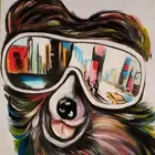 لوحه فنيه بالألوان رسم يدوي