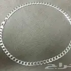 مستعمل عقد فضة سلسال فضه ايطالي شكل سلسلة صب ثقيل 70 جرام