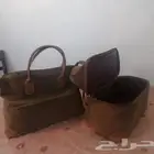للبيع شنطة عدد 2 جلد غزال الاصلي الطبيعي مناسبة للسفر والرحل