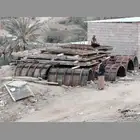 قوالب حديد صوالح للخرسانه استخدمت لأعمدة الكباري للطرق