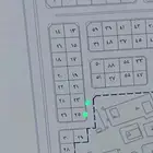 قطعتين جنب بعض مساحتها 1245