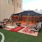 تأجير خيم بيوت شعر واوروبي الجلسات شعبيه وتراثيات وكنب وقهوج