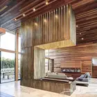 باب خشب با  حديد المونيم