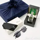 طقم ساعة رولكس ونظارة ديور رجالي