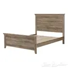 bed frame with side 2table and dressing table