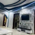 طاوله شاشه وعدد. 2 نجفات