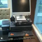 جهاز كاشير كوفي لمس معاه طابعه وصندوق بقالة صالون