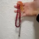 سبحة كهرمان ملونة فاخرة (جديدة).