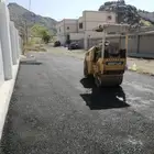 معلم اسفلت على مستوى جديد ومقشور
