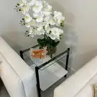 تفصيل أثاث طاولات قهوة بوفية استيل ذهبي