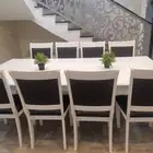 طاولة طعام عشر كراسي خشب