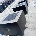 حواجز خرسانيه وقواعد اعمده ومناهل ومستلزمات حدائق