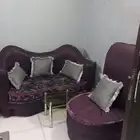 كنب بنفسجي كلاسيكي بحالة جيدة 11 سخص