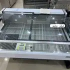 ثلاجات عرض لحوم أو اسماك طازجة باب سحاب زجاج متوفره باكثر من