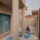 لياسة ملونة ديكورات خارجية وكسر الرخام الاسباني