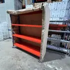 رفوف سوبر ماركت وسط وجداري وكاشيرات