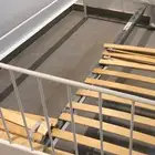 سرير ابيض جودة عالية وممتازه بحجم نفر ونص