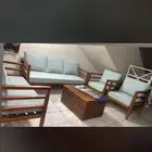 جلسات حدائق خارجية خشب حديد جاهز تفصيل مركاز